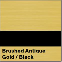 Brushed Antique Gold/Black Metalgraph Plus 1/32IN - Rowmark Metalgraph Plus